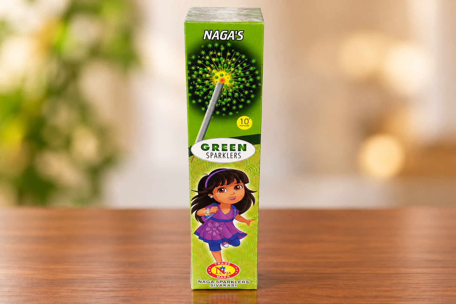10Cm Green Sparklers